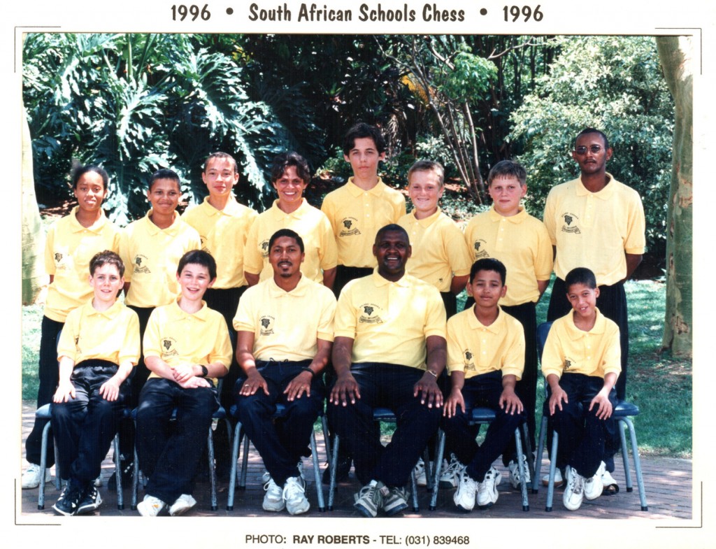 1996 für die Junioren Schachmannschaft von Boland (Westkap) in Port Elizabeth